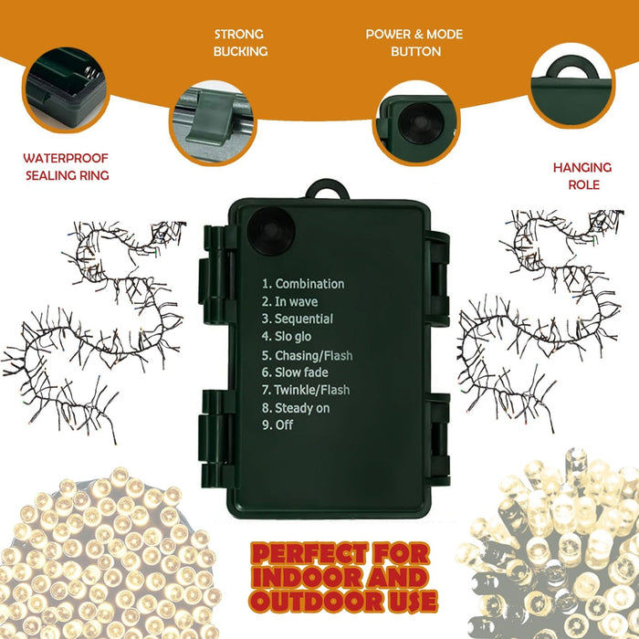 Battery Operated Fairy Lights with Timer Christmas Tree Indooroutdoor Xmas Decor