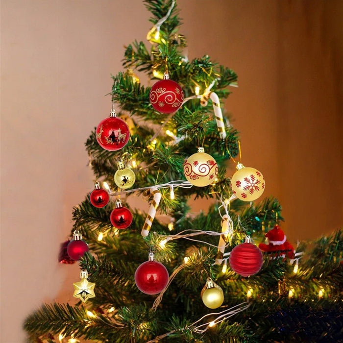 44X Large Christmas Baubles Xmas Tree Balls Decor Party Wedding Ornament Gift UK