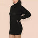 Oversized Jumper Dress – Chunky Knit with Ribbed Roll Neck - Samanta Factory