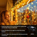 400 LED Icicle Lights 17M Super Bright Christmas Snowing Effect Outdoor Light UK