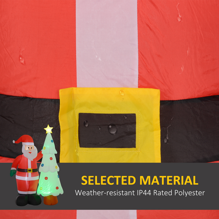 Inflatable Santa Claus & Christmas Tree – Rotating Magic Ball Light Display - Samanta Factory