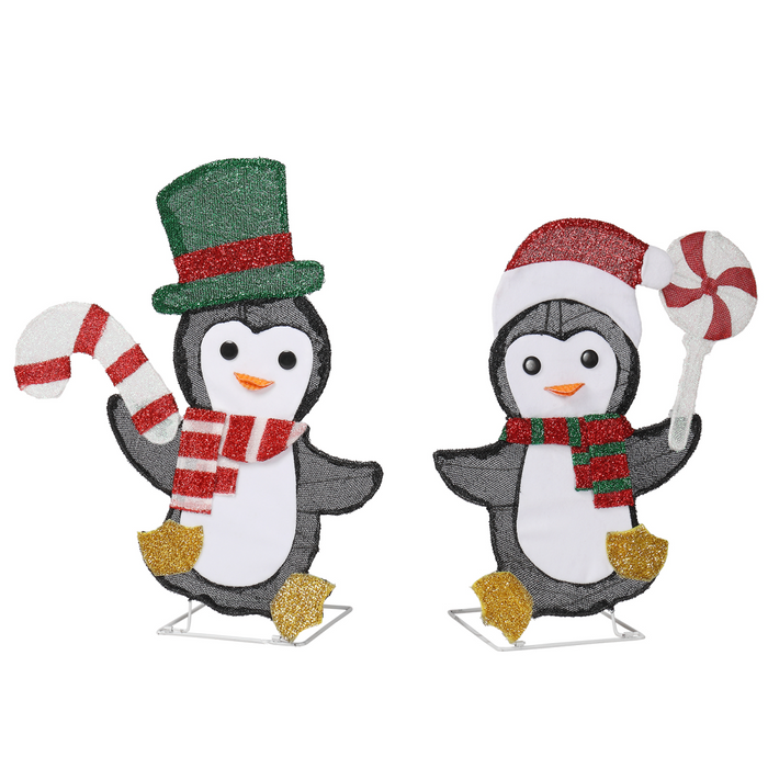 Christmas Lighted Penguin Set – LED Indoor & Outdoor Décor - Samanta Factory