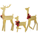 Lighted Christmas Reindeer Family – 3-Piece LED Holiday Set - Samanta Factory