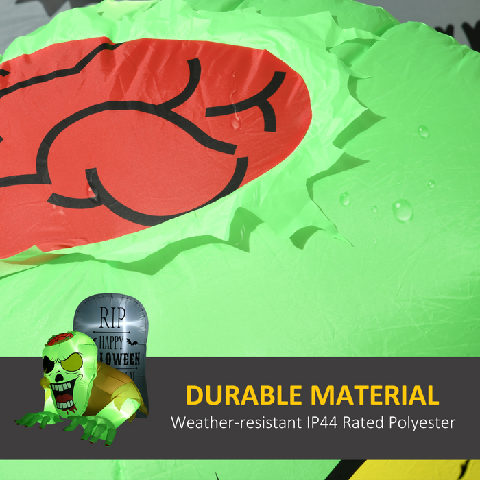 Halloween Inflatable Ghost – Tombstone Climber with LED Lights - Samanta Factory