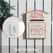 Steel Christmas Mailbox – 3D Embossed Festive Wall Decor - Samanta Factory