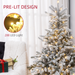 Christmas Tree – Snowy 5ft Pre-Lit Design - Samanta Factory