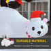 Christmas Inflatable Decoration – 5ft LED Polar Bear & Penguins - Samanta Factory