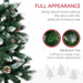 Artificial Christmas Tree – Snowy Pine Cone Design - Samanta Factory