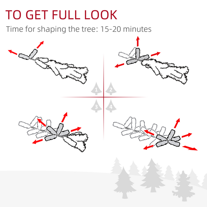 Artificial Christmas Tree – 7ft Pine Look with 968 Tips - Samanta Factory