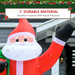 Inflatable Decoration – 8ft LED Lighted Christmas Santa - Samanta Factory