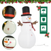 Inflatable Snowman Decoration – Soft-Glow LED Winter Display - Samanta Factory
