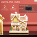 Christmas Gingerbread House – LED Lights & Musical Display - Samanta Factory