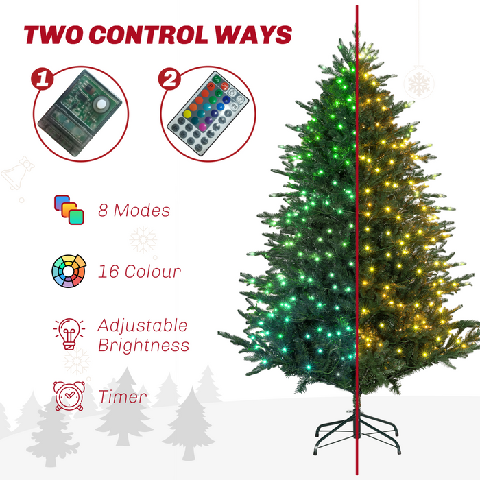 Artificial Christmas Tree – 6ft RGB LED with Remote Control - Samanta Factory