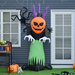 Halloween Inflatable Pumpkin Ghost – 240cm LED Light-Up Outdoor Decoration - Samanta Factory
