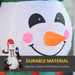 6ft Inflatable Christmas Snowman with Three Penguins LED Outdoor Yard Deco - Samanta Factory