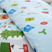 Father Christmas Duvet Cover Kid Xmas Single Quilt Bedding Set Red White Blue