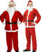 Adult Santa Claus Costume Suit Beard Hat Father Christmas Fancy Dress Mens Xmas