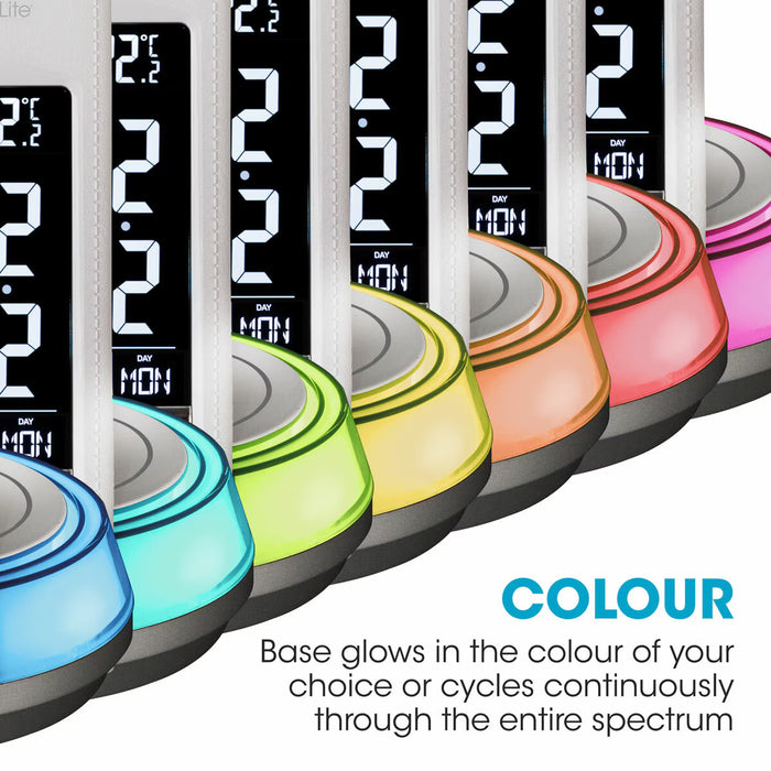 Wireless Charging LED Lamp with Colour Changing Base in White
