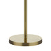 Madrid Antique Brass Floor Lamp with Faux Silk Shade