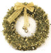 40Cm Large Christmas Tinsel Wreath with Bell Wall Hanging Window Xmas Decoration