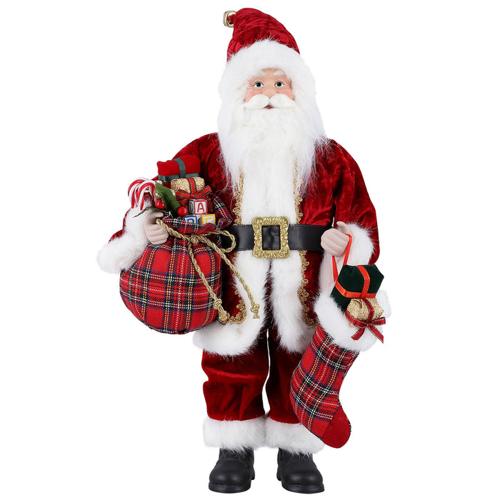 18'' Xmas Standing Santa Claus Doll Decoration Figure Christmas Ornament Gift