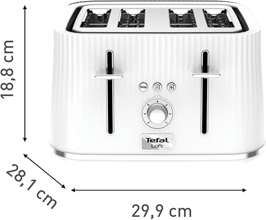 4-Slice Toaster – Extra-Wide Slots & Adjustable Browning for Perfect Toast