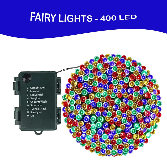 Battery Operated Fairy Lights with Timer Christmas Tree Indooroutdoor Xmas Decor