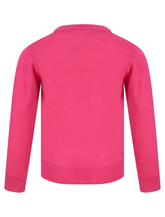 Kids Girls Christmas Jumper Reindeer Merry Xmas Sweater Pullover Novelty