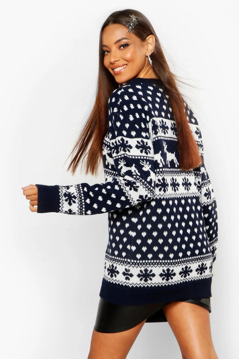 Mens Womens Family Christmas Jumper Unisex Ladies Xmas Knit Sweater Novelty