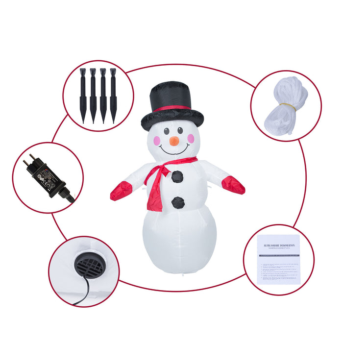 7Ft Inflatable Christmas Santa Claus Xmas Decoration LED Lights Holiday Blow Up