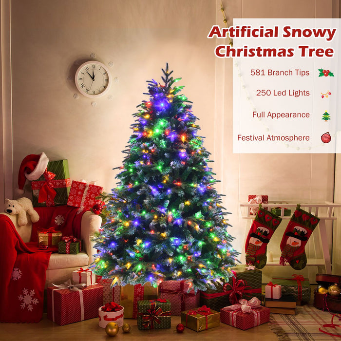 5/6 Feet Artificial Christmas Tree with LED Lights and Tips