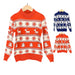 Kids Christmas Jumper Xmas Girls Boys Retro Red Aztec Reindeer Winter Sweater