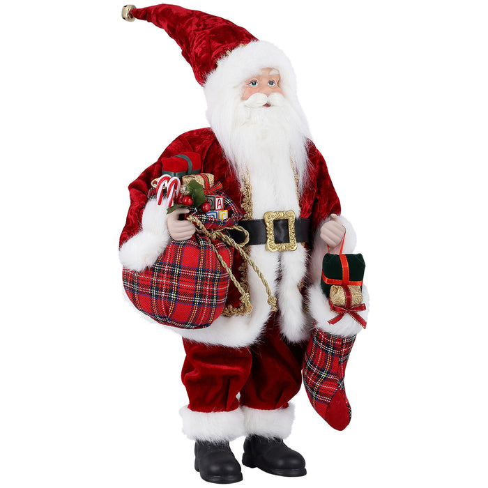 18'' Xmas Standing Santa Claus Doll Decoration Figure Christmas Ornament Gift