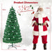 5/6FT Fiber Optic Artificial Christmas Tree with 21 Star LED Lights