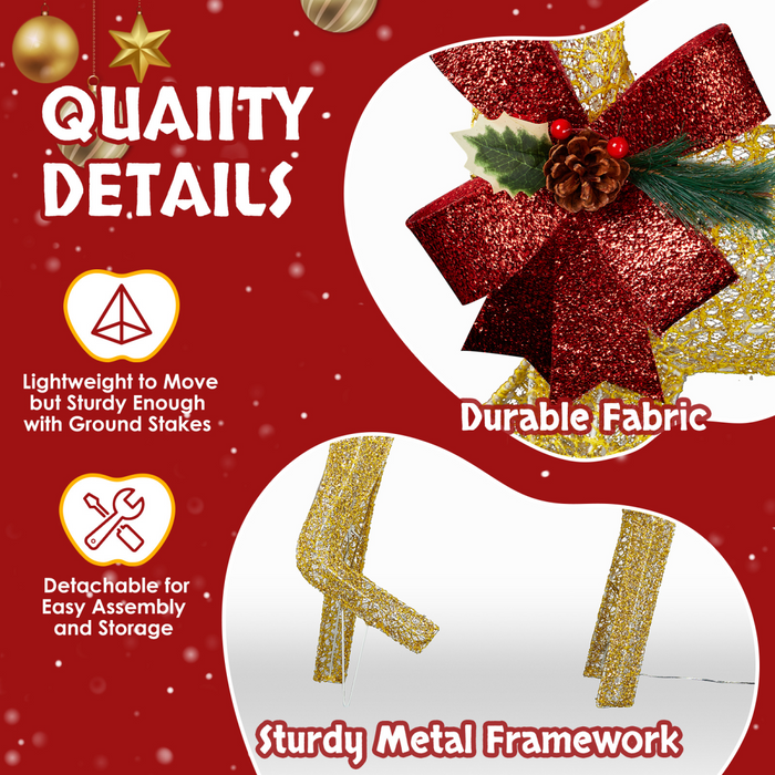 Lighted Christmas Reindeer Family – 3-Piece LED Holiday Set - Samanta Factory