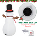Inflatable Snowman Decoration – Soft-Glow LED Winter Display - Samanta Factory