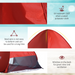 Pop-Up Beach Tent – 2-3 Person Sun Shelter with Ventilation & Carry Bag - Samanta Factory