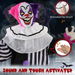 Halloween Animatronic Clown – Motion-Activated Scary Red-Eyed Decor - Samanta Factory