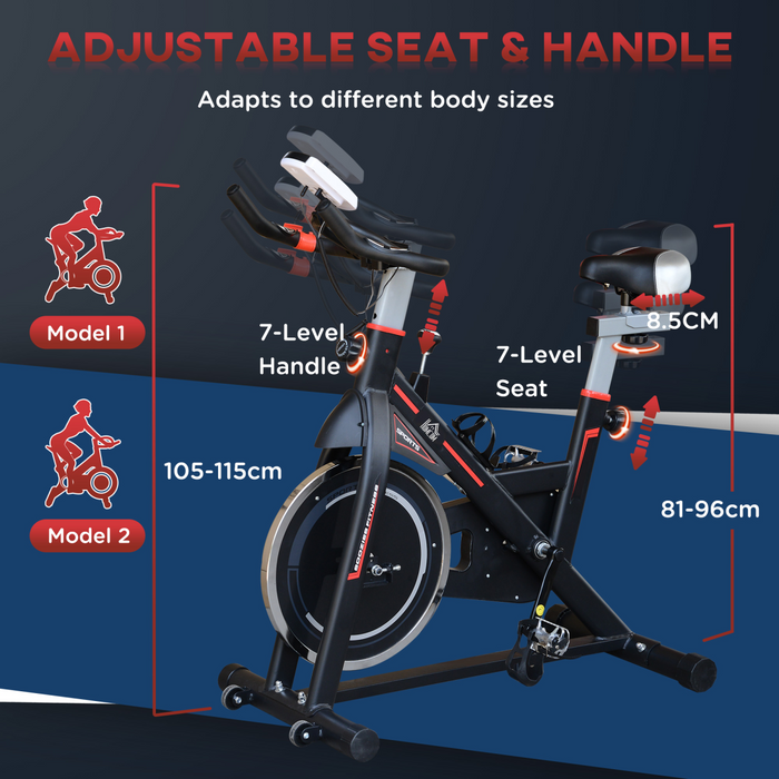 Exercise Racing Bike – 8kg Flywheel & Adjustable Resistance