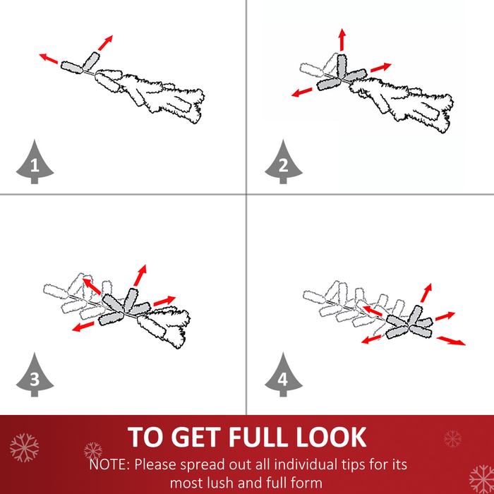 4FT Green Fibre Optic Artificial Christmas Tree LED Snowflakes Fireproofing - Samanta Factory