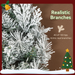 Christmas LED Wreath – Snow-Dusted Branches & Warm White Lights - Samanta Factory