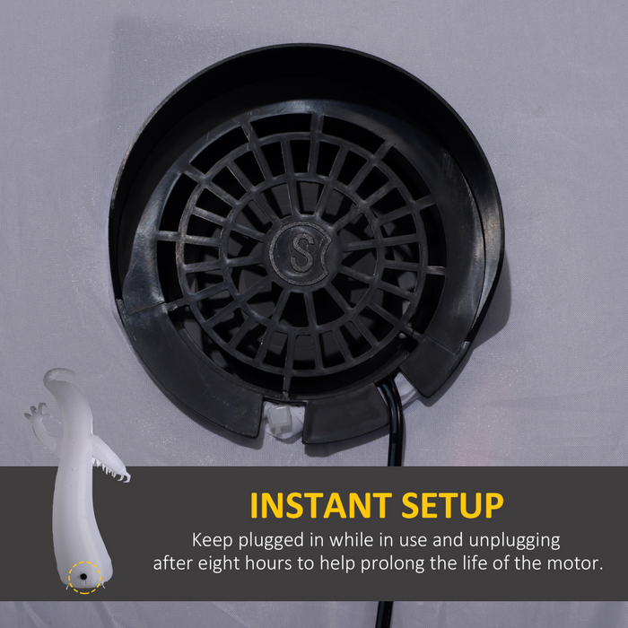 Inflatable Halloween Ghost – LED & Rotating Flame Light Display - Samanta Factory