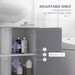 Under-Sink Bathroom Cabinet – 60x60cm Storage Unit with Adjustable Shelf & Pipe Cut-Out - Samanta Factory