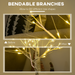 Pre-Lit Birch Tree – 120cm LED Warm White Decorative Light - Samanta Factory