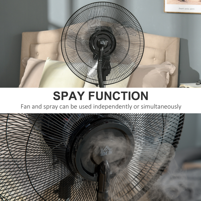 Pedestal Mist Fan – Quiet Cooling with 3.1L Water Tank & Remote Control - Samanta Factory