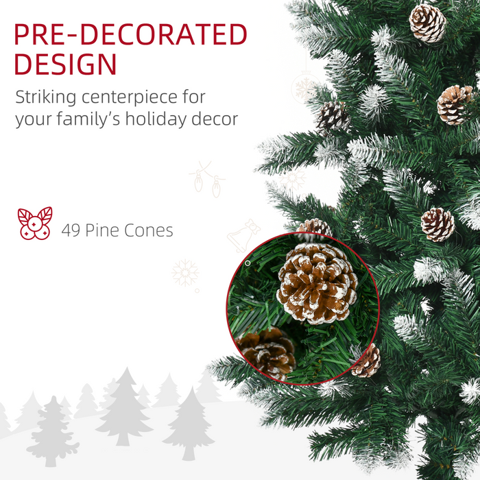 Artificial Christmas Tree – Snowy Pine Cone Design - Samanta Factory