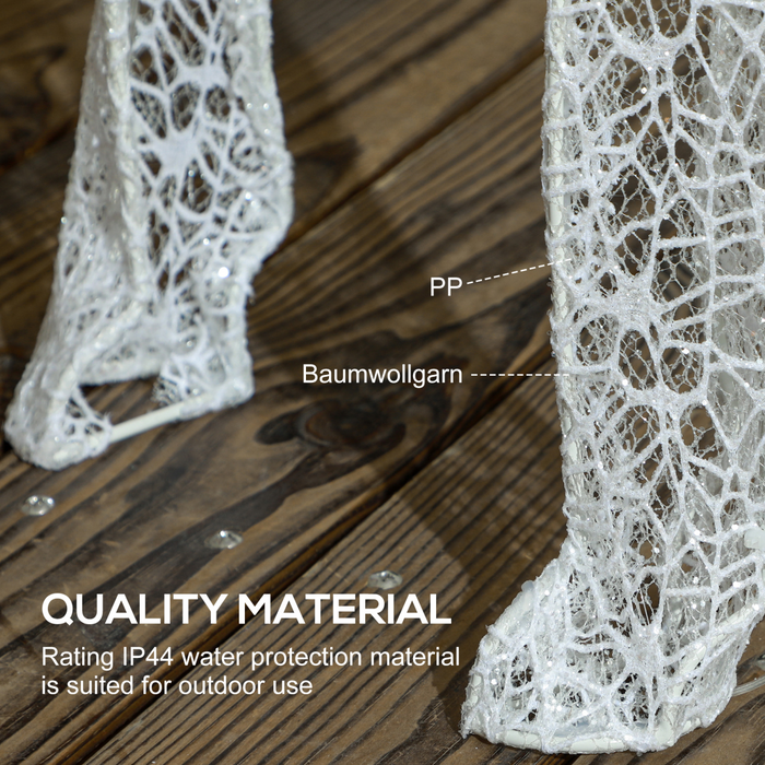 LED Reindeer and Sleigh Set – Warm White Light Display - Samanta Factory