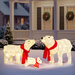 Outdoor Decoration – Lighted Polar Bear Family Set (3 Pcs) - Samanta Factory