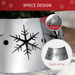 Tree Collar – Silver Steel Snowflake Pattern Stand Cover - Samanta Factory