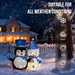 Christmas Lighted Decorations – Penguin & Snowman Duo - Samanta Factory